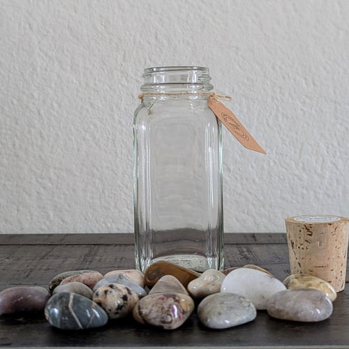 250g Medium Tumble Polished Stones in Cork-Top Glass Jars