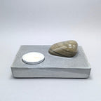 Solitaire No. 156 — Great Lakes Stone · Candle Light