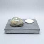 Solitaire No. 161 — Great Lakes Stone · Candle Light